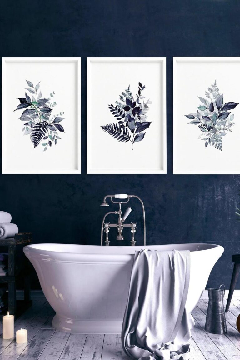 27 Formas Creativas de Transformar las Paredes de tu Baño con Arte