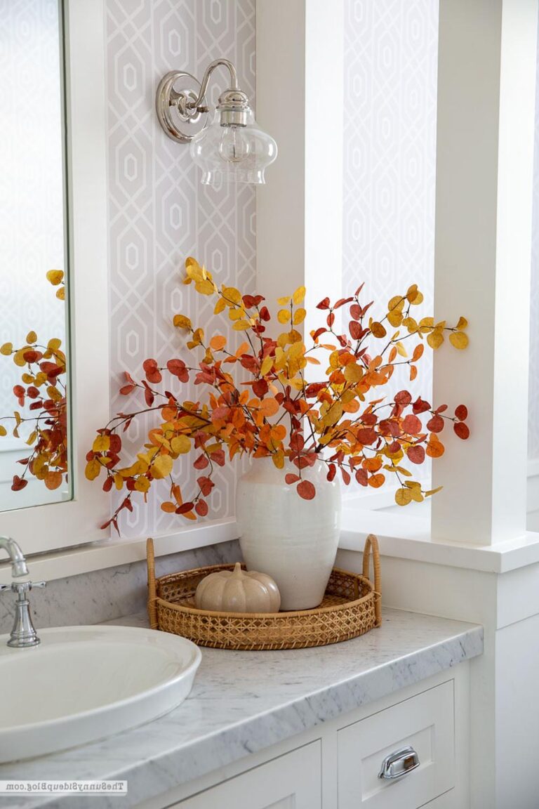 27 Ideas para un Baño Otoñal: Calidez y Estilo que Enamoran