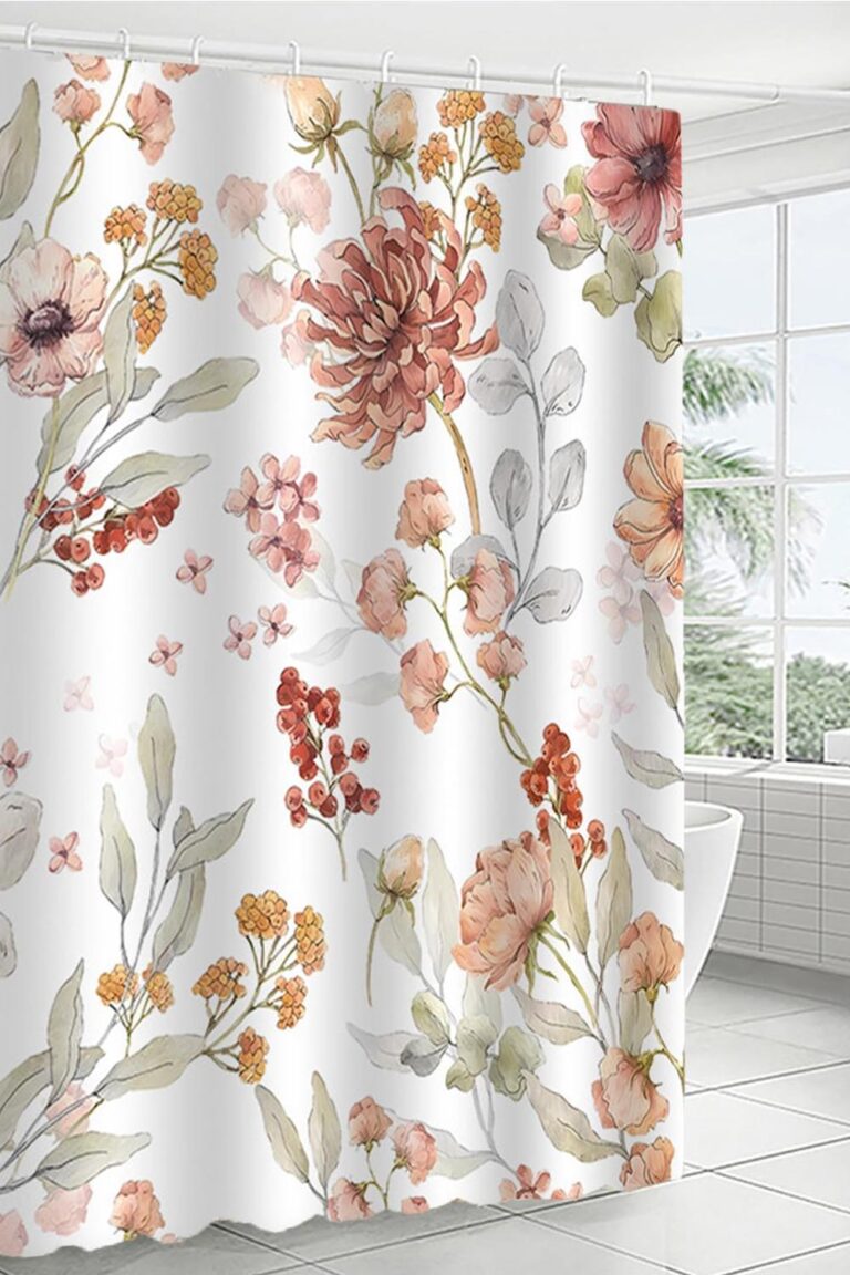25 Cortinas de Ducha Floral que Darán Vida a Tu Baño con Estilo