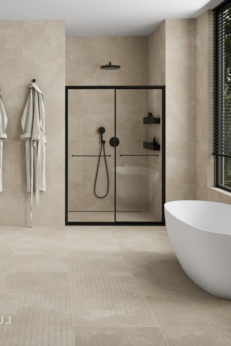 Transforma tu Baño: 18 Ideas con Baldosas de Piedra Caliza que Sorprenden