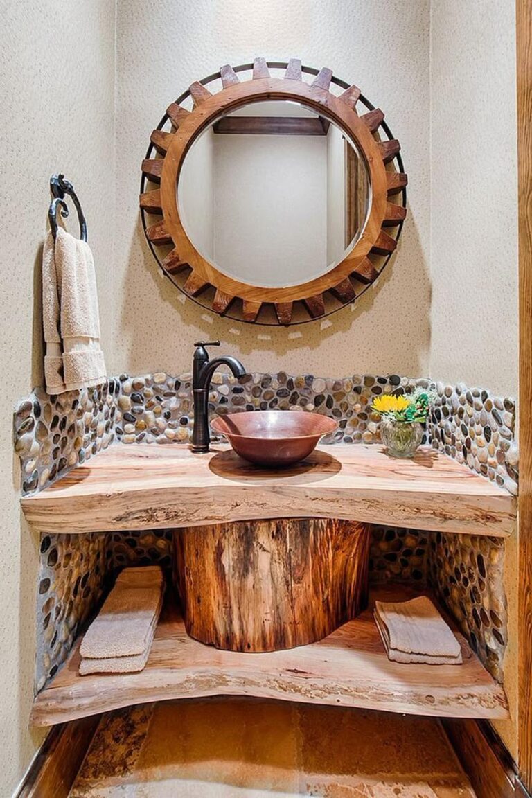 16 Muebles de Baño con Esquinas Naturales que Transformarán tu Aseo