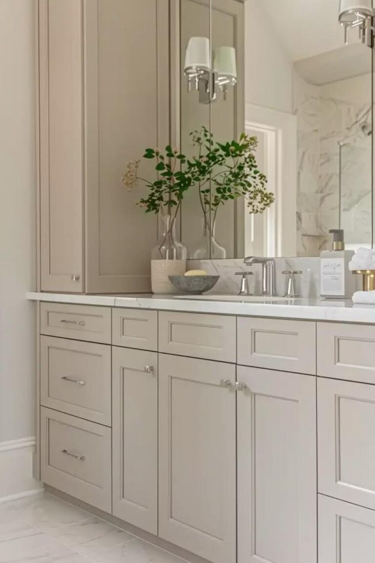 21 Formas Creativas de Añadir Color Taupe a Tu Mueble de Baño