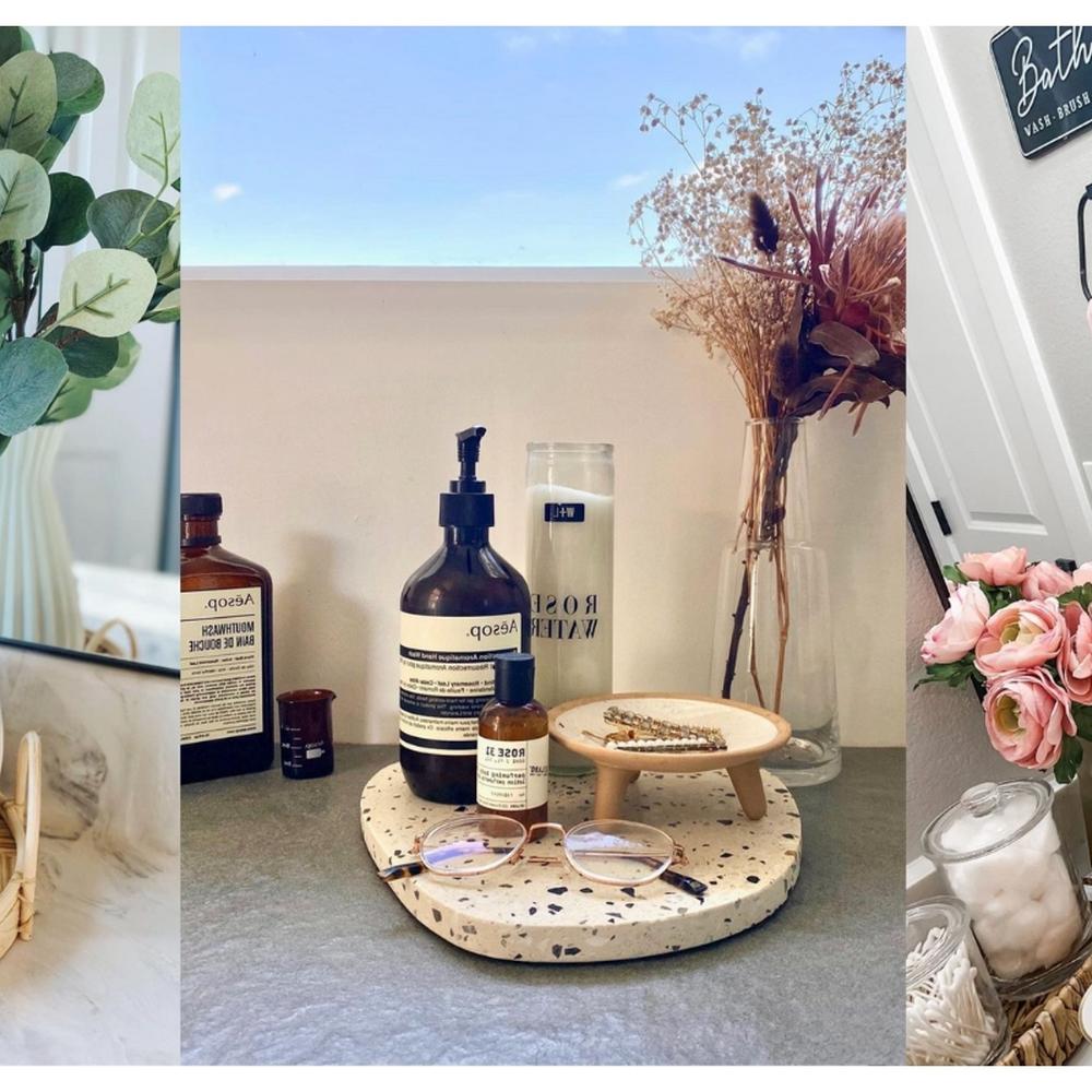 Decoración Del Mueble de Baño con Estilo Ecléctico y Colorido