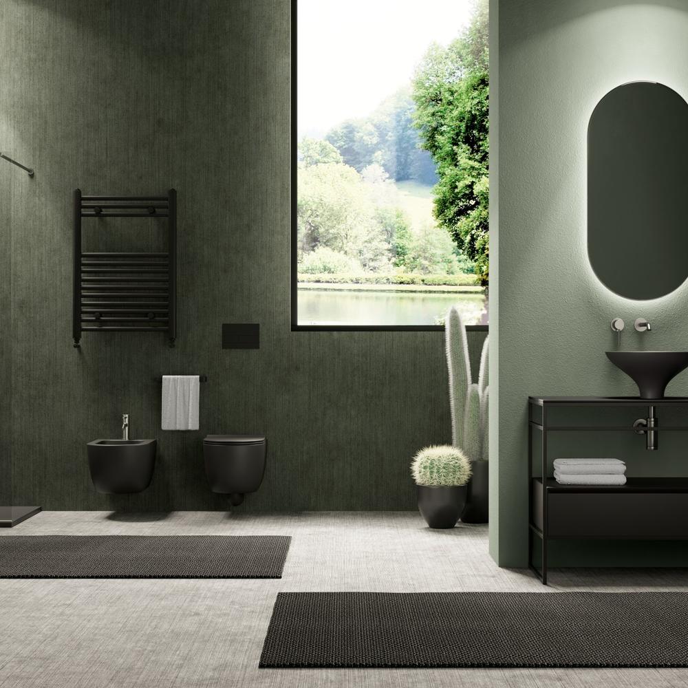 Baño moderno con estilo fresco y elegante