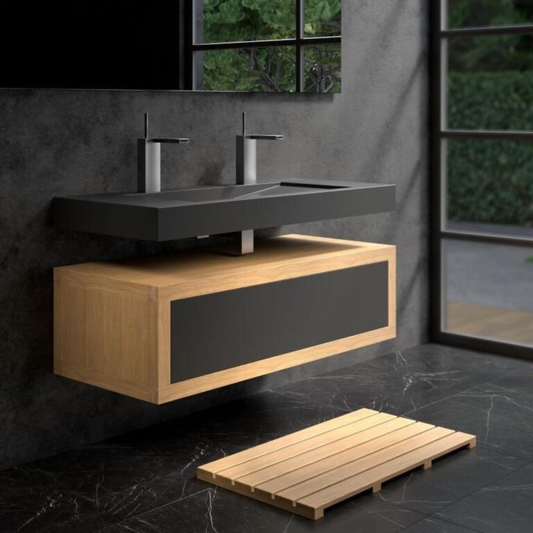 20 Black and Wood Bathroom Ideas for a Chic Update