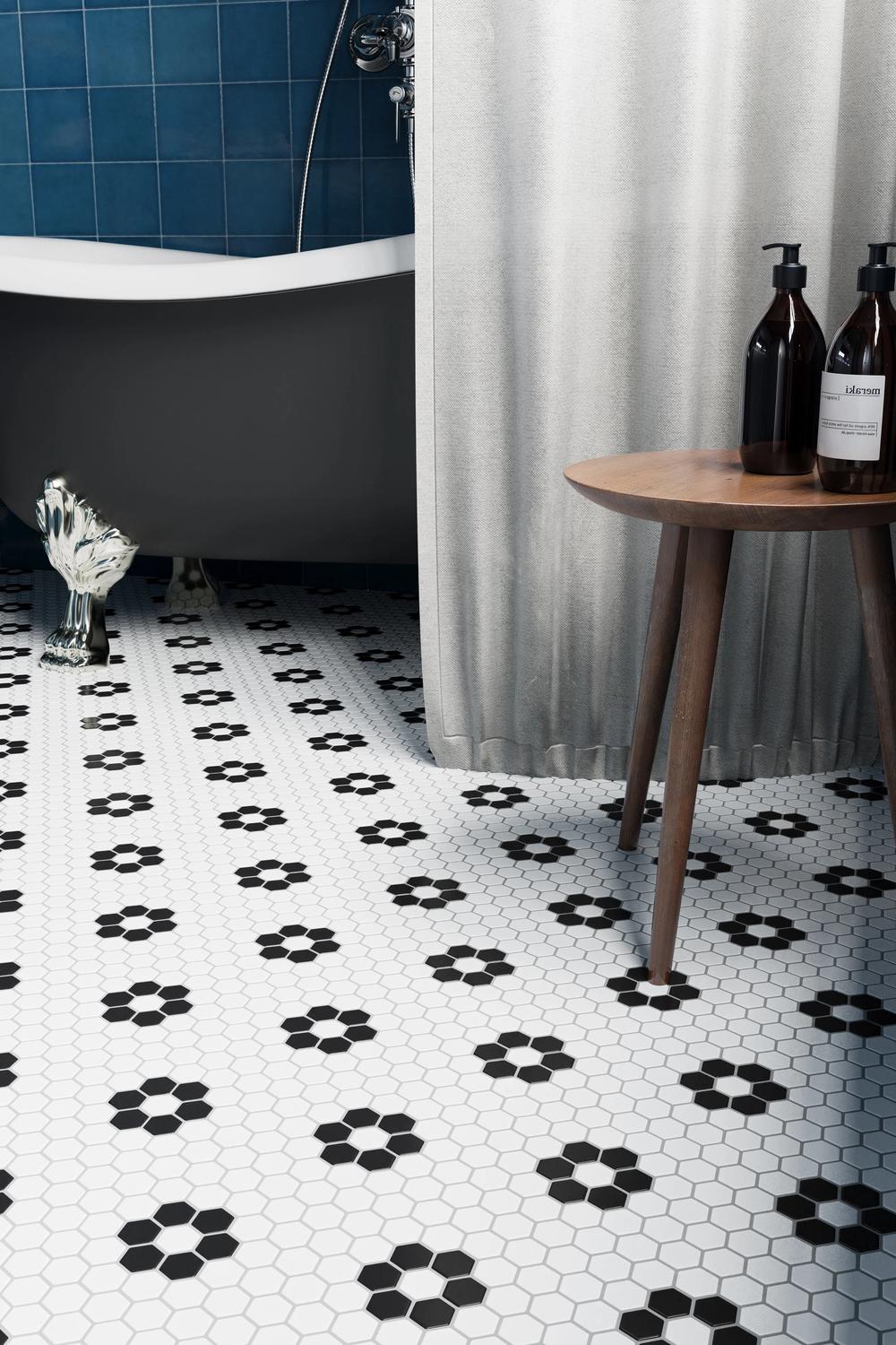 Contemporary bathroom featuring vibrant accents and subtle sophistication.