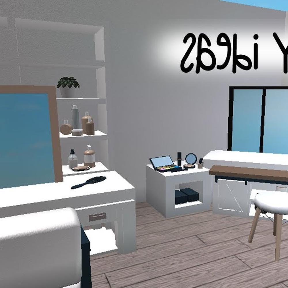 Un tocador moderno con un toque de iluminación natural en Bloxburg