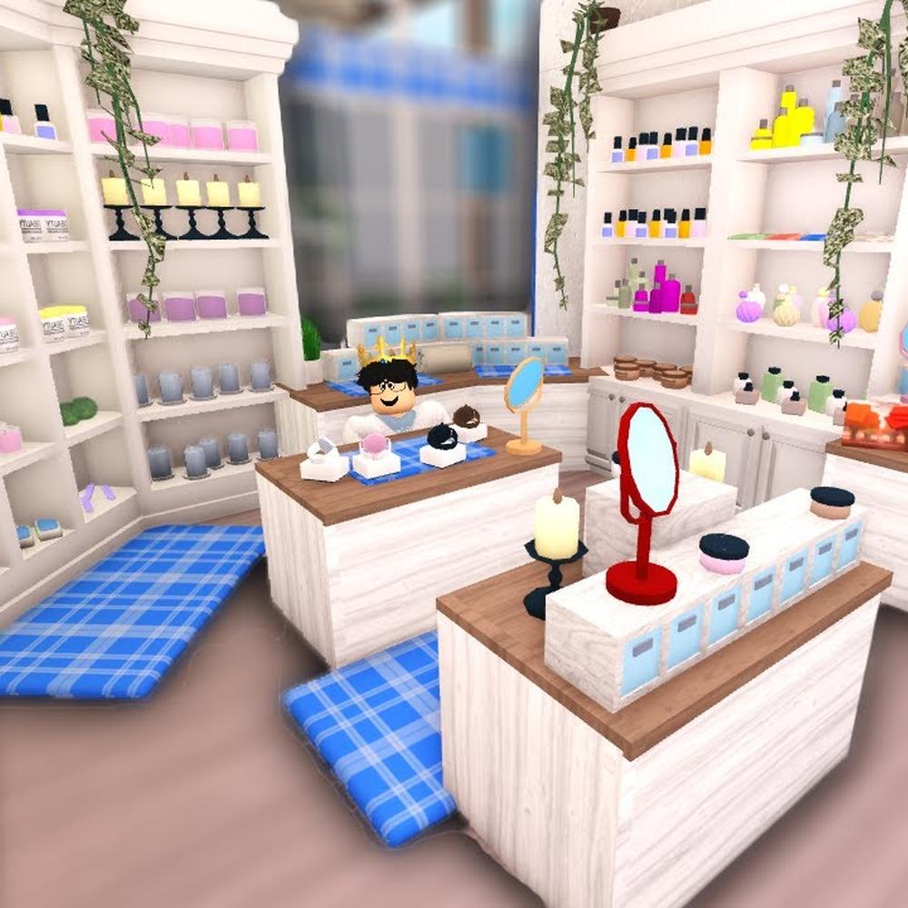 Un escaparate luminoso en el mundo de la belleza en Bloxburg