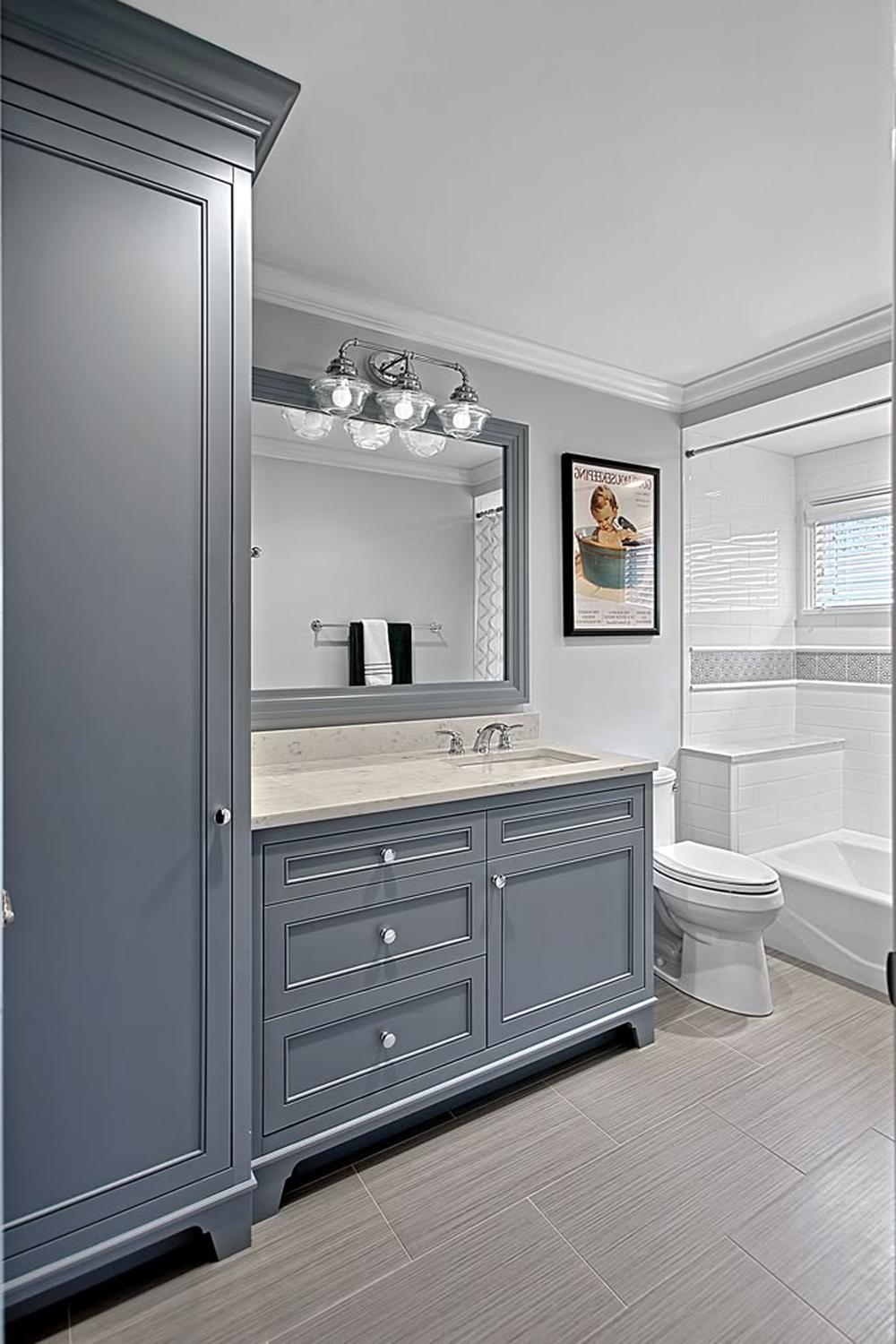 Lavabo azul cálido y decorativo