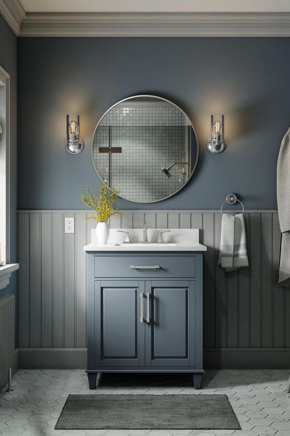 Lavabo modular moderno con diseño atractivo