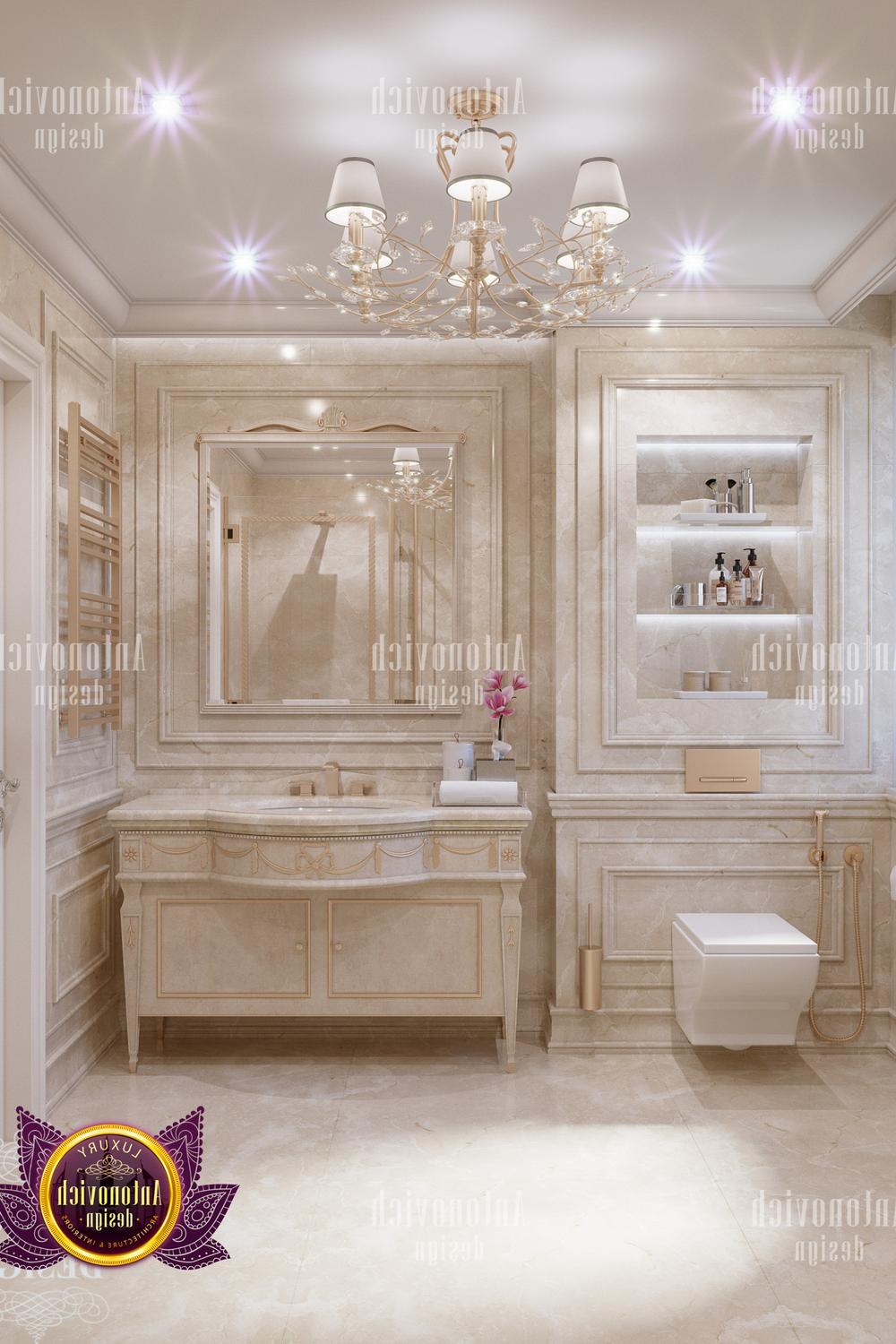 Elegant and classy bathroom design showcasing luxurious marble and ambient lighting throughout the space.