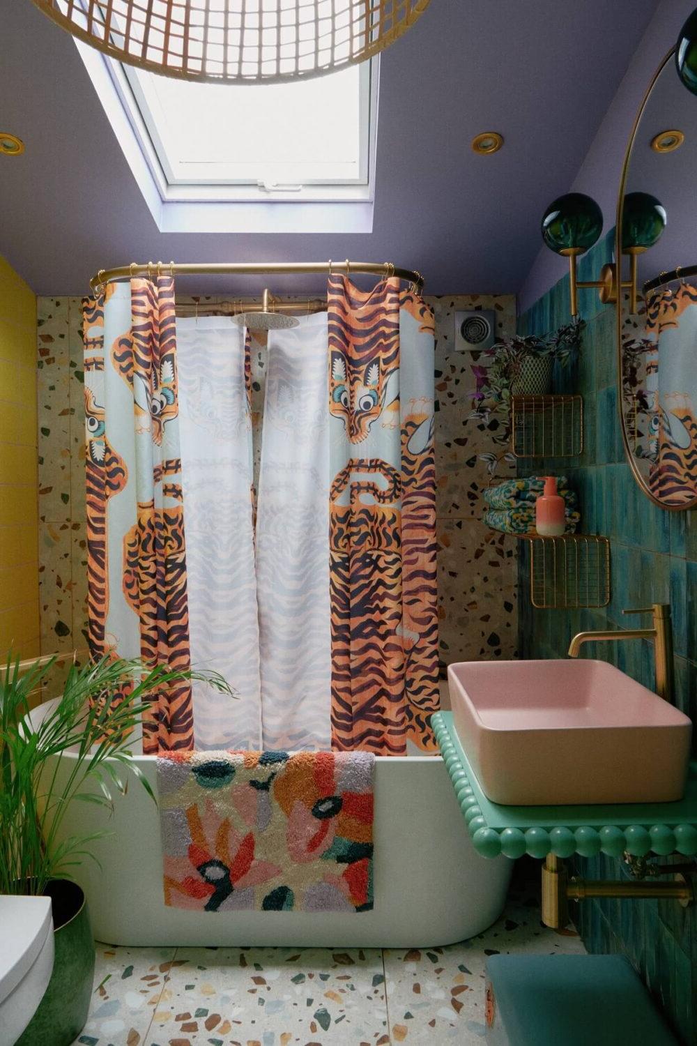 Baño lúdico con toques personalizados y alegres