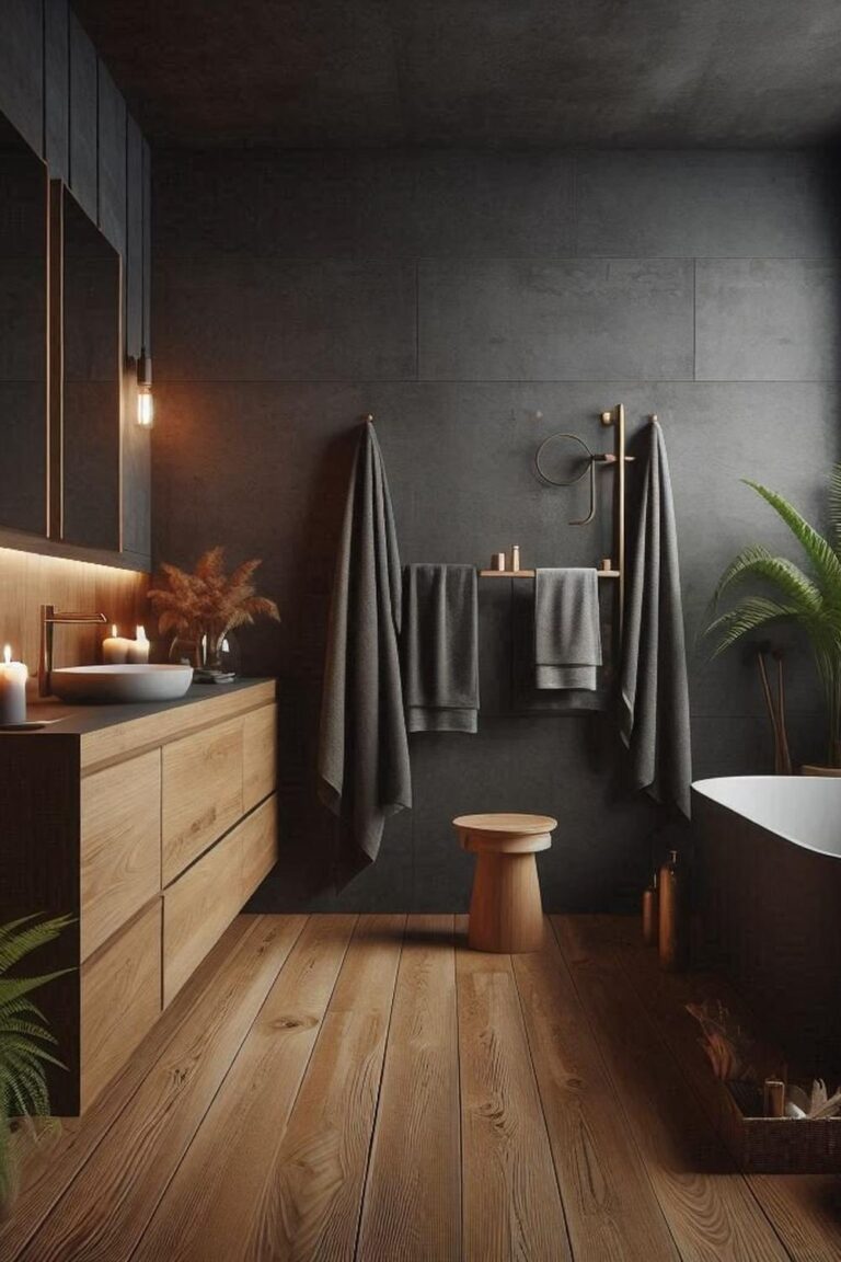 21 Dark Grey Bathroom Inspirations for a Chic Update