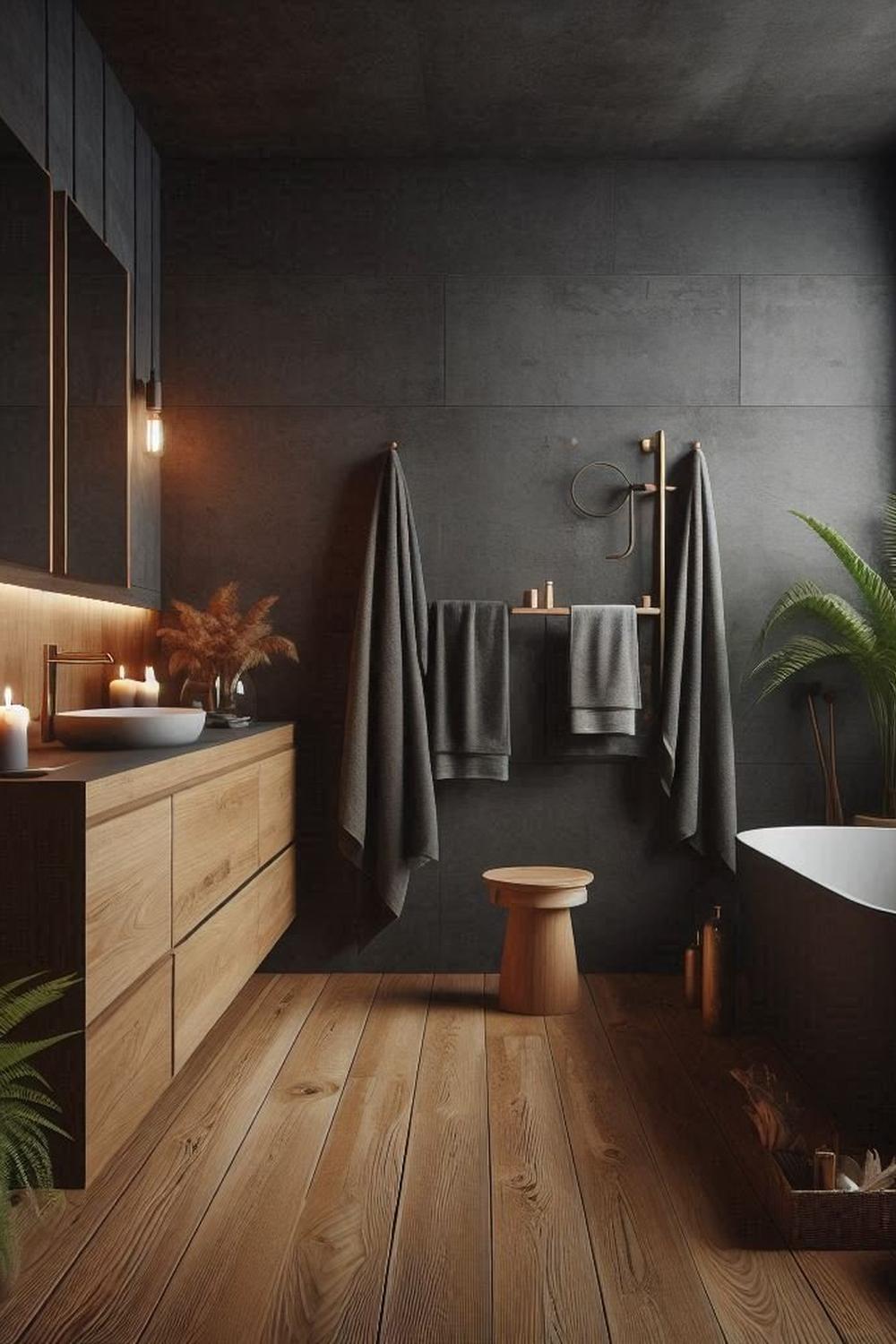 21 Dark Grey Bathroom Inspirations for a Chic Update