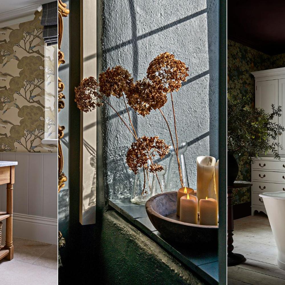 Natural elements in the bathroom promote a fresh atmosphere.