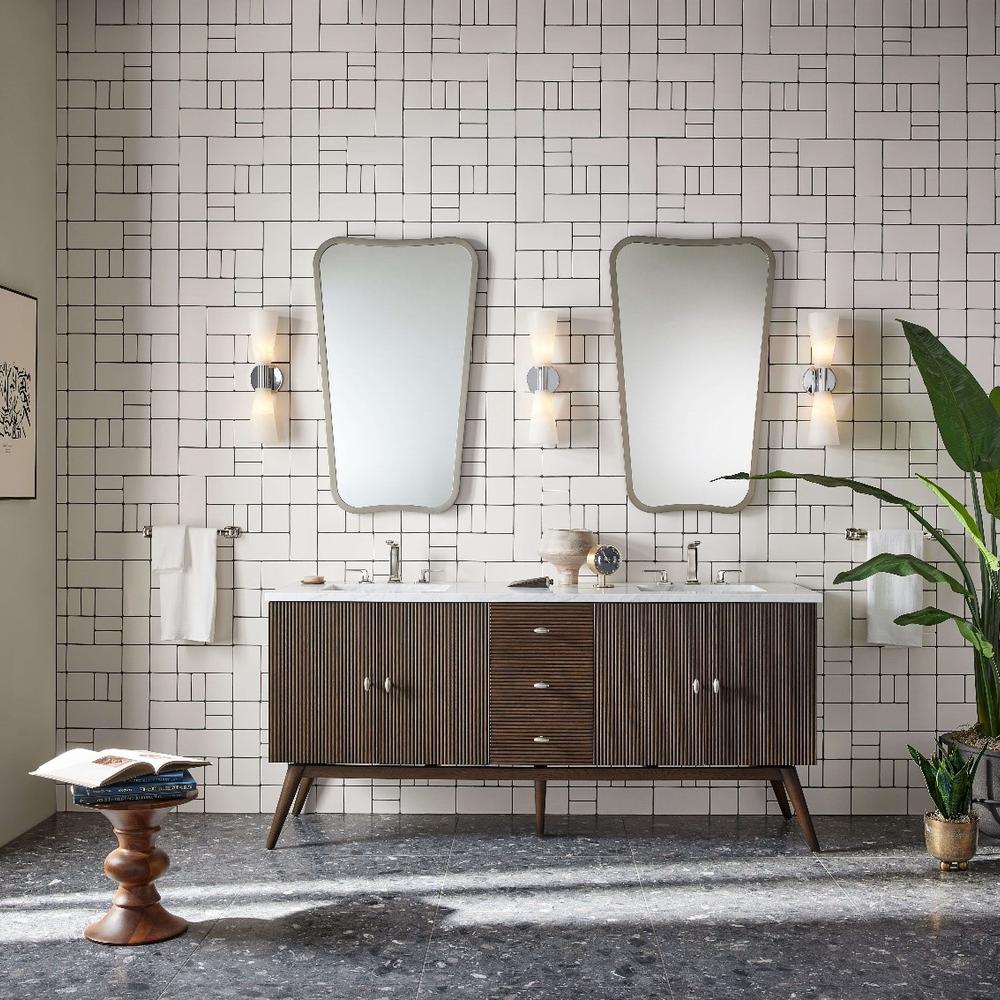Estilo Natural con Elementos Modernos en el Baño