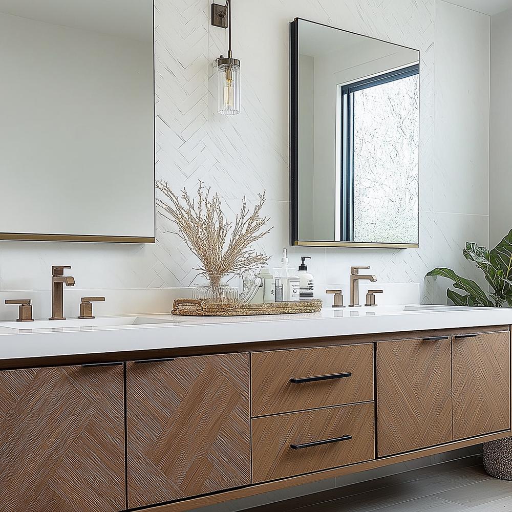 Lavabo flotante funcional con estilo moderno