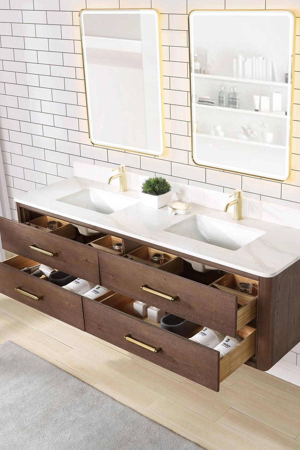 Lavabo flotante estilizado