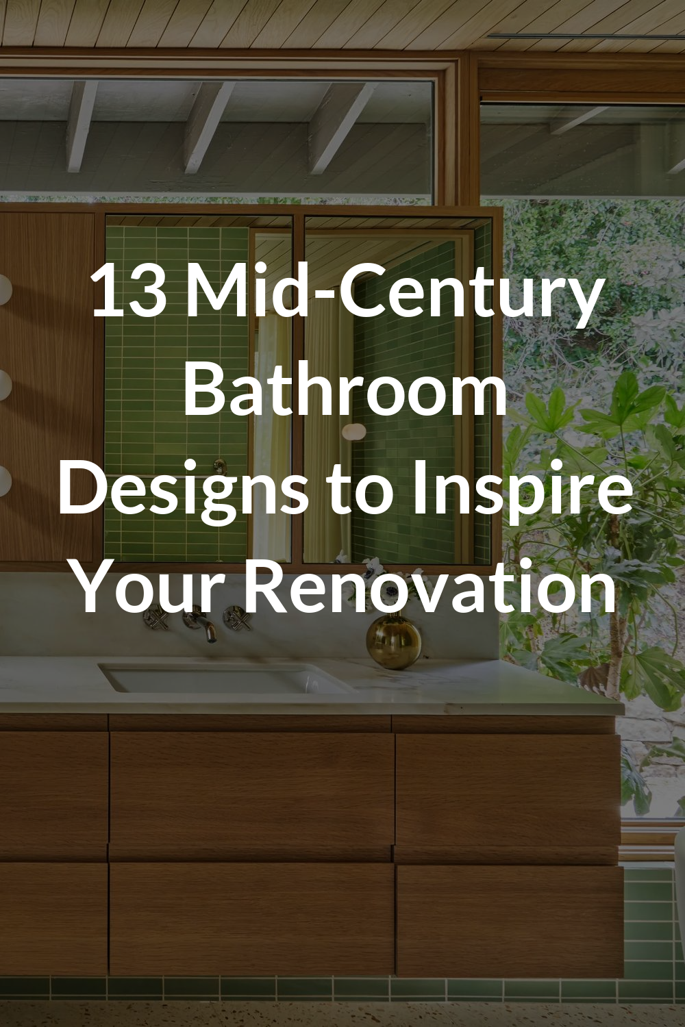 13 Mid-Century Bathroom Designs to Inspire Your Renovation