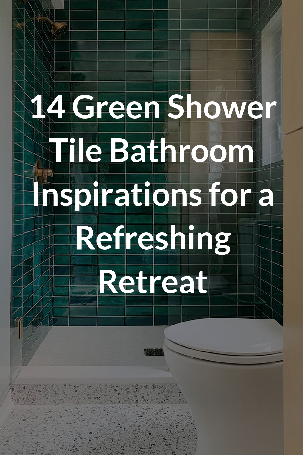 14 Green Shower Tile Bathroom Inspirations for a Refreshing Retreat