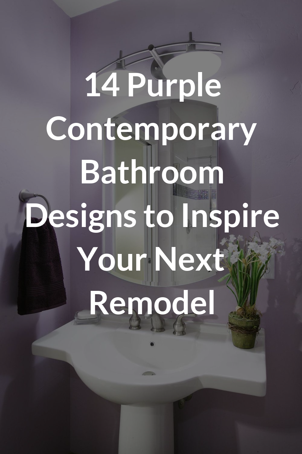 14 Purple Contemporary Bathroom Designs to Inspire Your Next Remodel