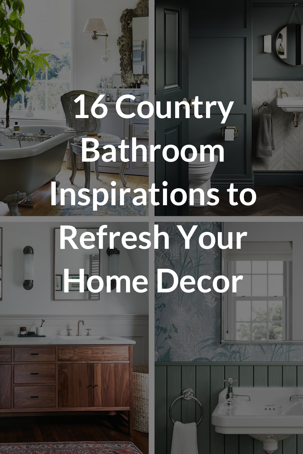 16 Country Bathroom Inspirations to Refresh Your Home Decor
