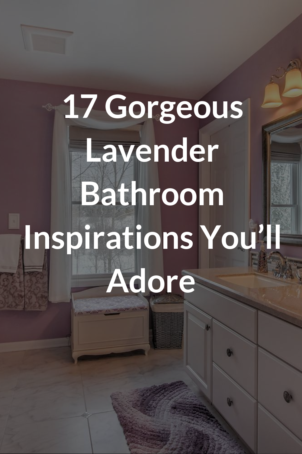 17 Gorgeous Lavender Bathroom Inspirations You’ll Adore