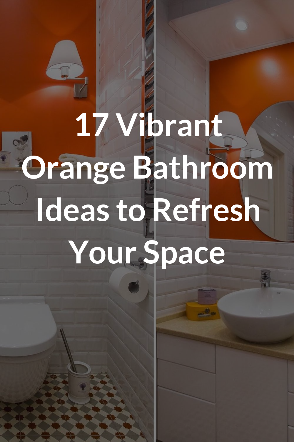 17 Vibrant Orange Bathroom Ideas to Refresh Your Space