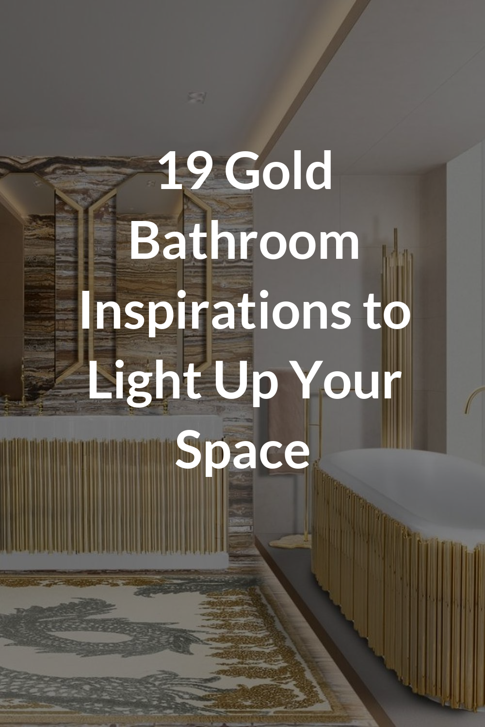 19 Gold Bathroom Inspirations to Light Up Your Space