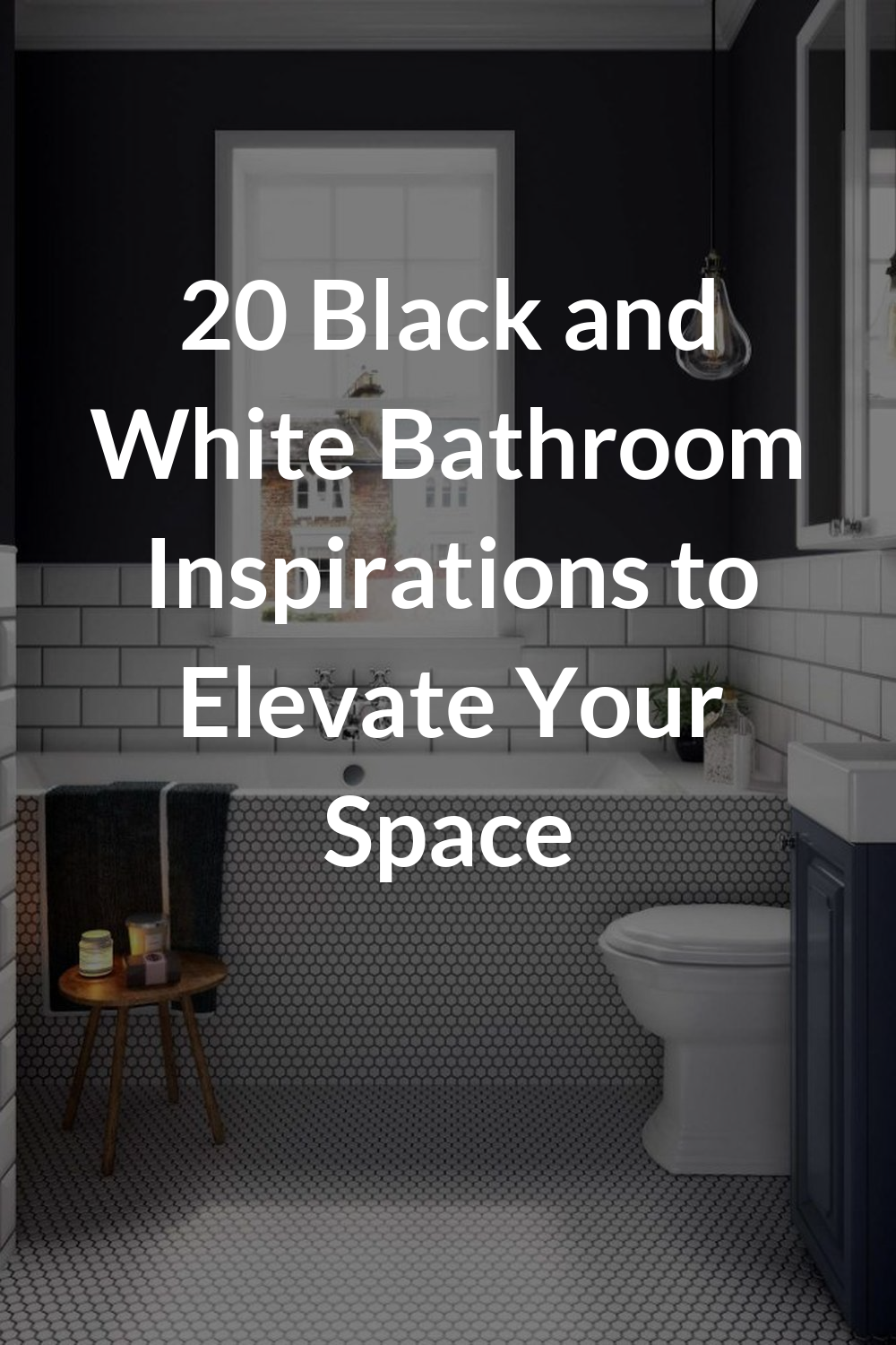 20 Black and White Bathroom Inspirations to Elevate Your Space