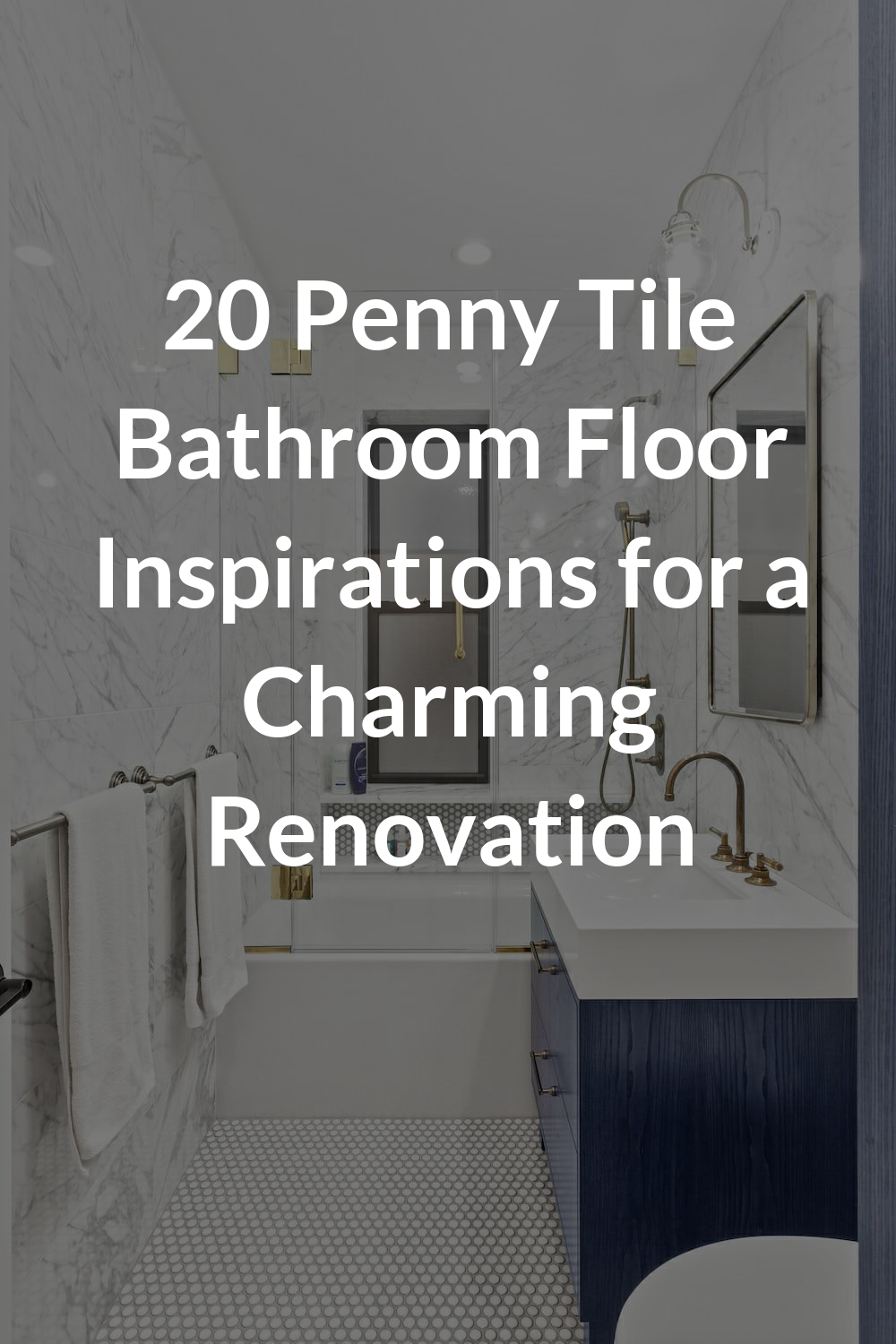 20 Penny Tile Bathroom Floor Inspirations for a Charming Renovation