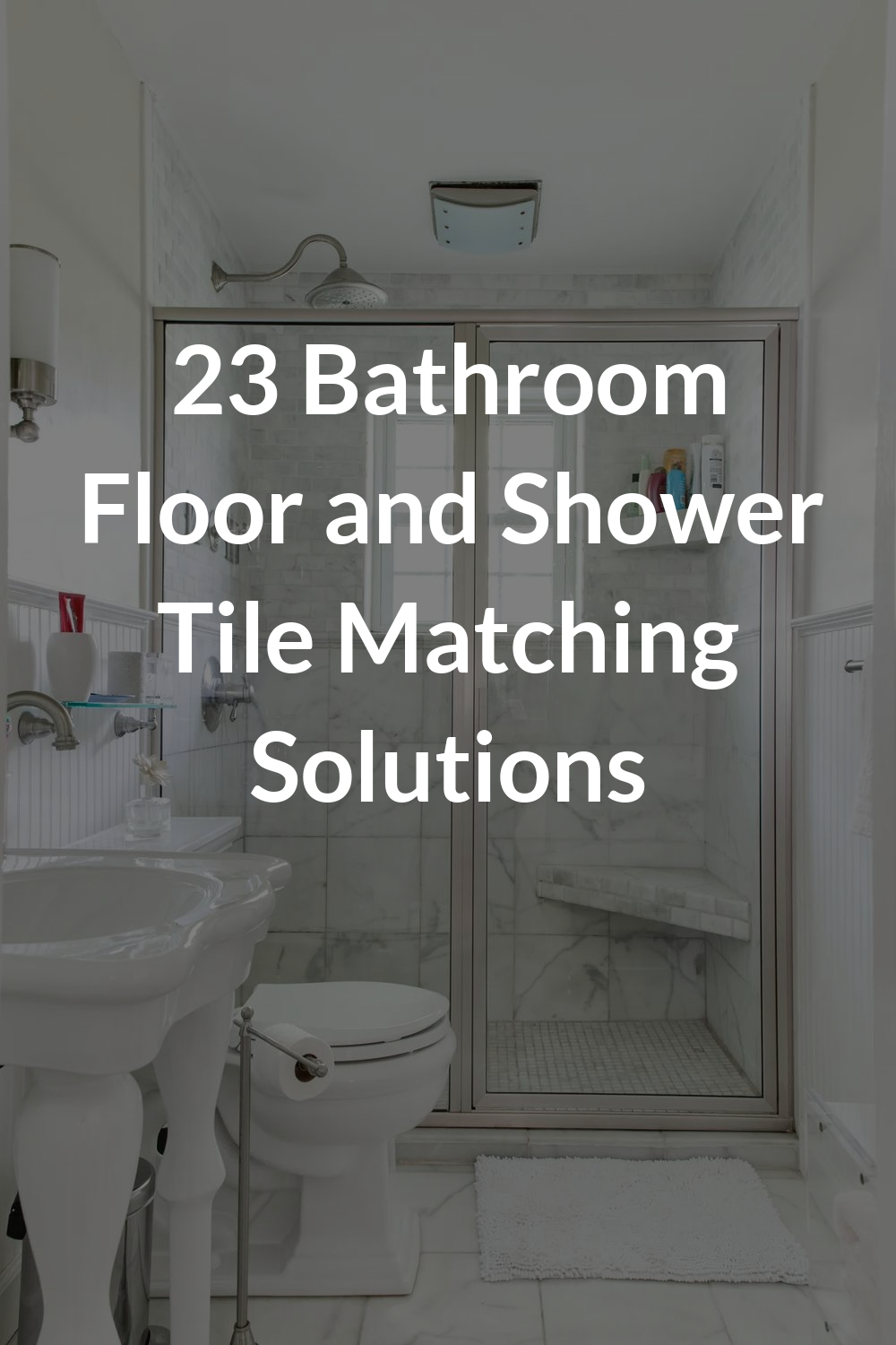 23 Bathroom Floor and Shower Tile Matching Solutions