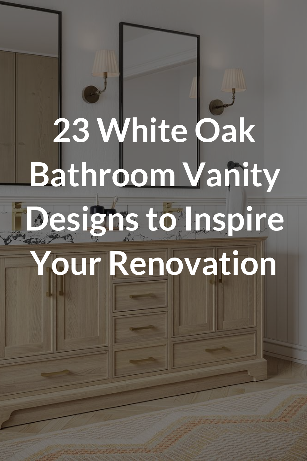 23 White Oak Bathroom Vanity Designs to Inspire Your Renovation
