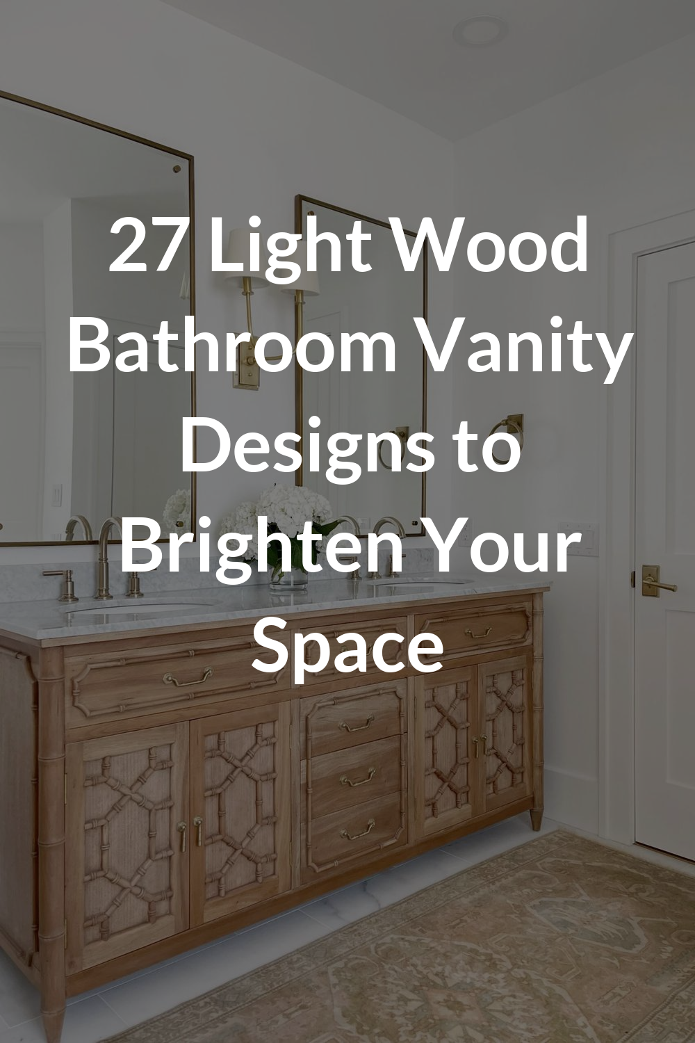 27 Light Wood Bathroom Vanity Designs to Brighten Your Space