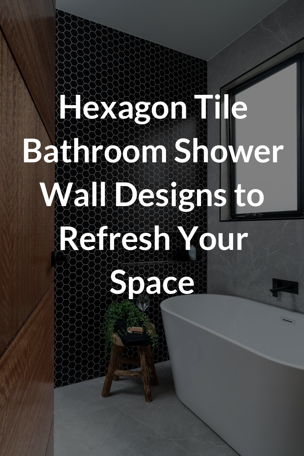 Hexagon Tile Bathroom Shower Wall Designs to Refresh Your Space