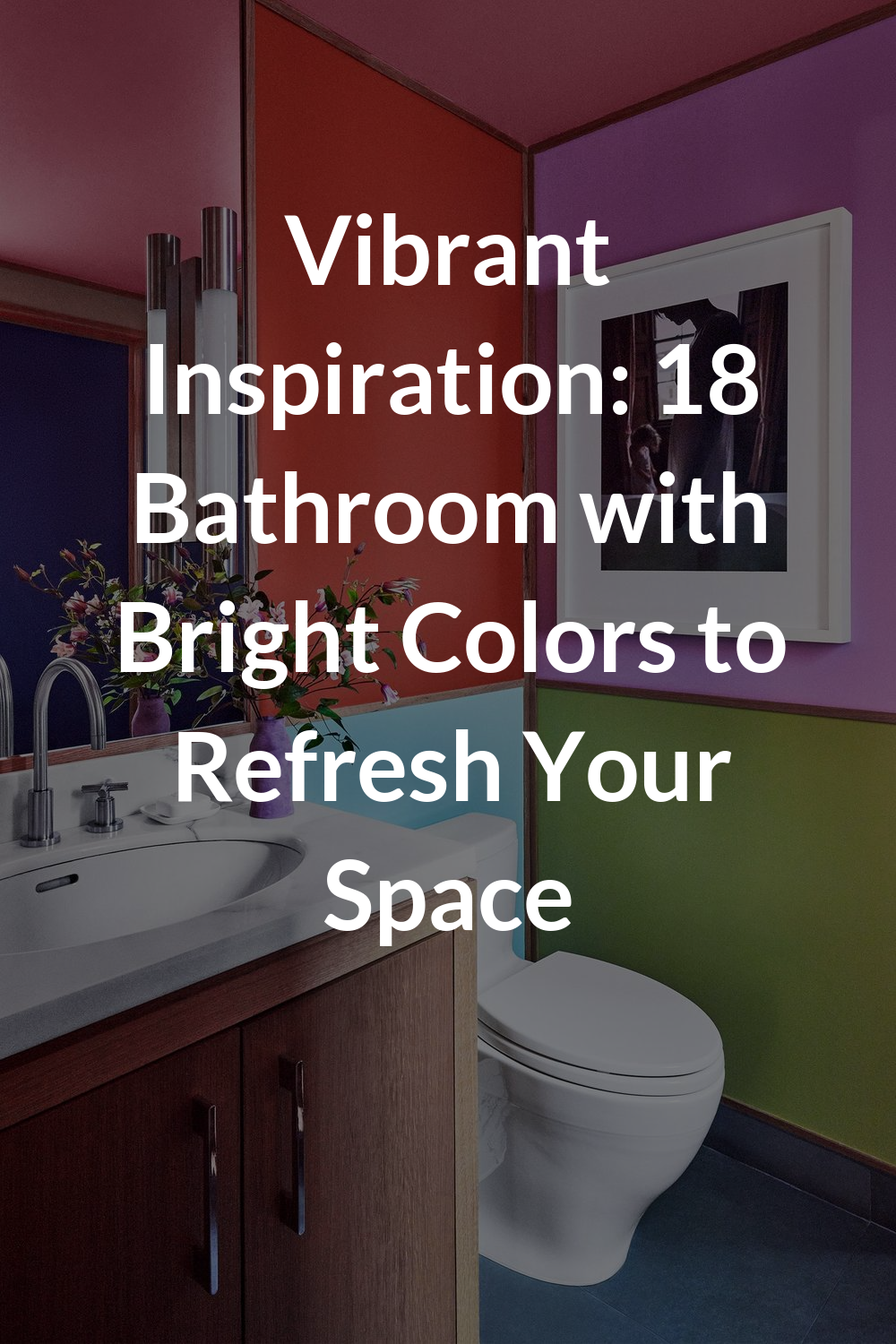 Vibrant Inspiration: 18 Bathroom with Bright Colors to Refresh Your Space