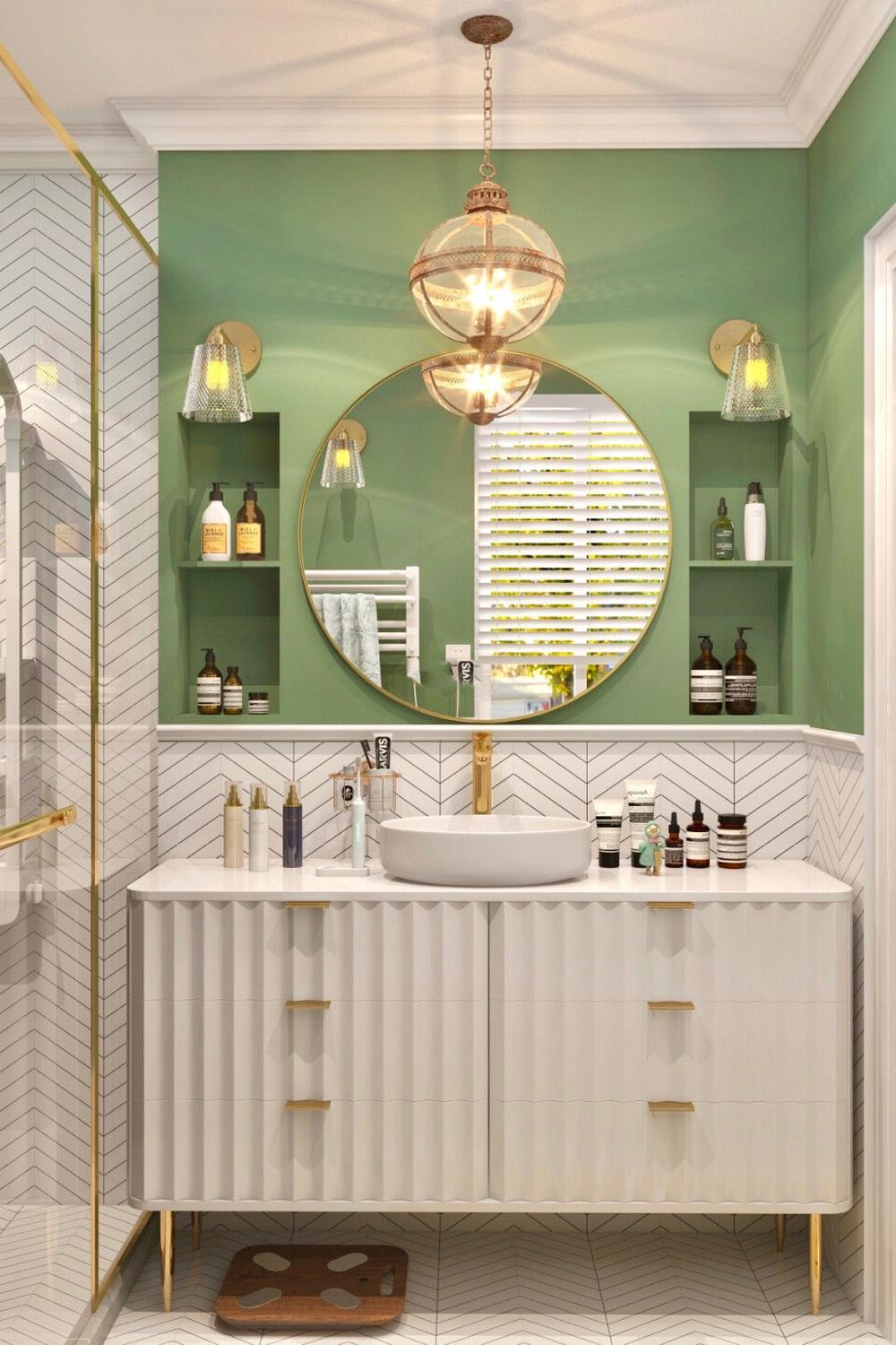 Baño contemporáneo que irradia lujo y estilo