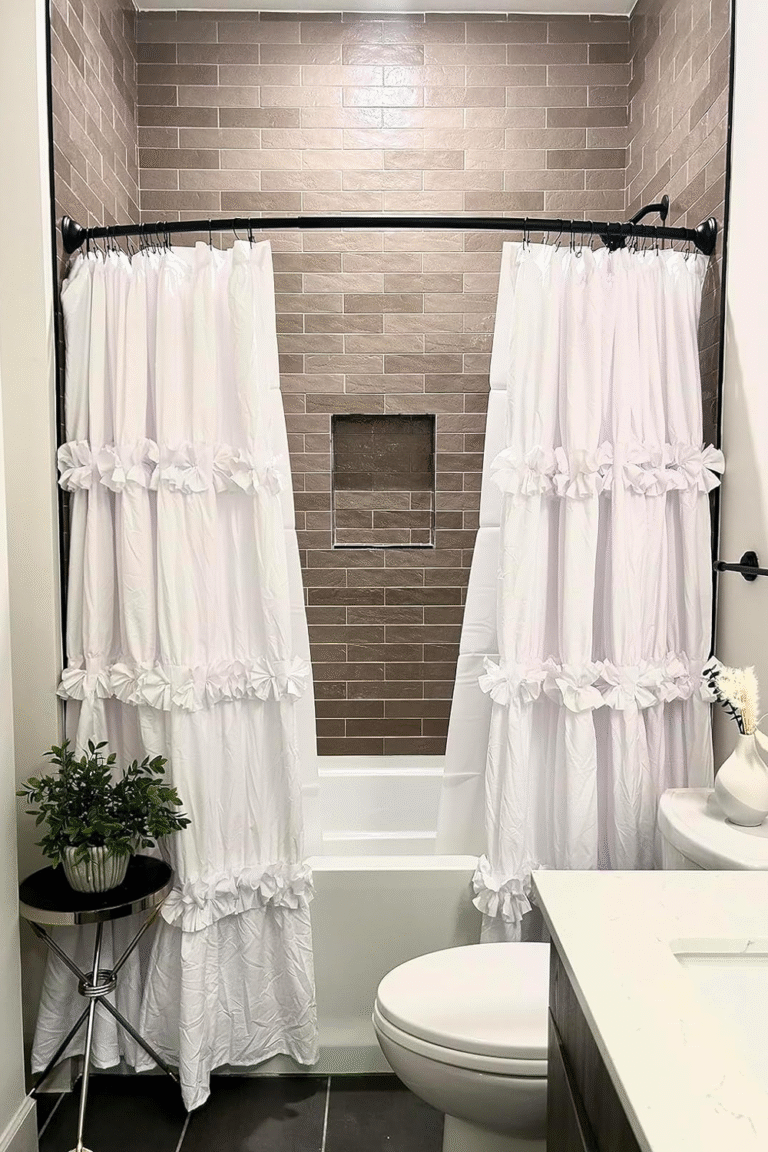 18 Shower Curtain Ideas to Refresh Your Bathroom Decor