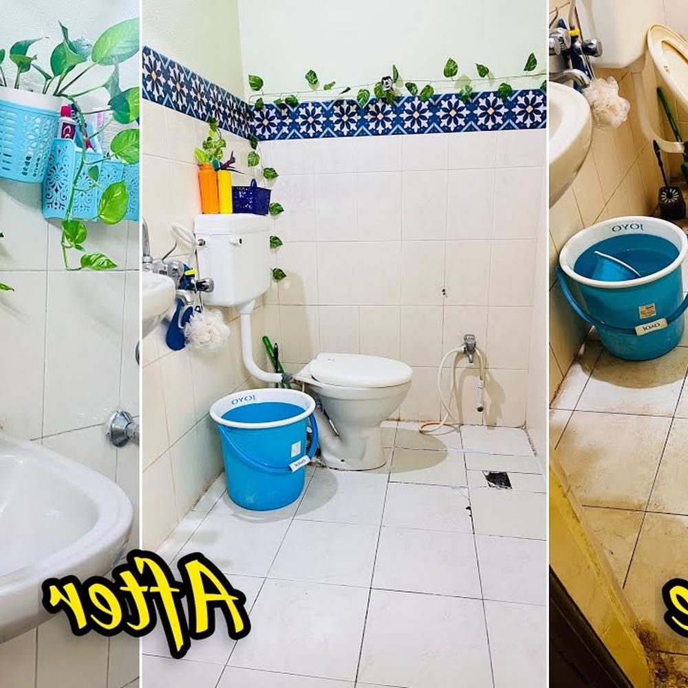 Baño indio renovado y práctico