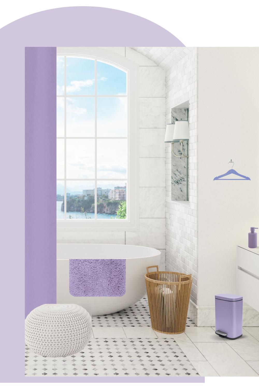 Baño moderno con un diseño minimalista y acogedor