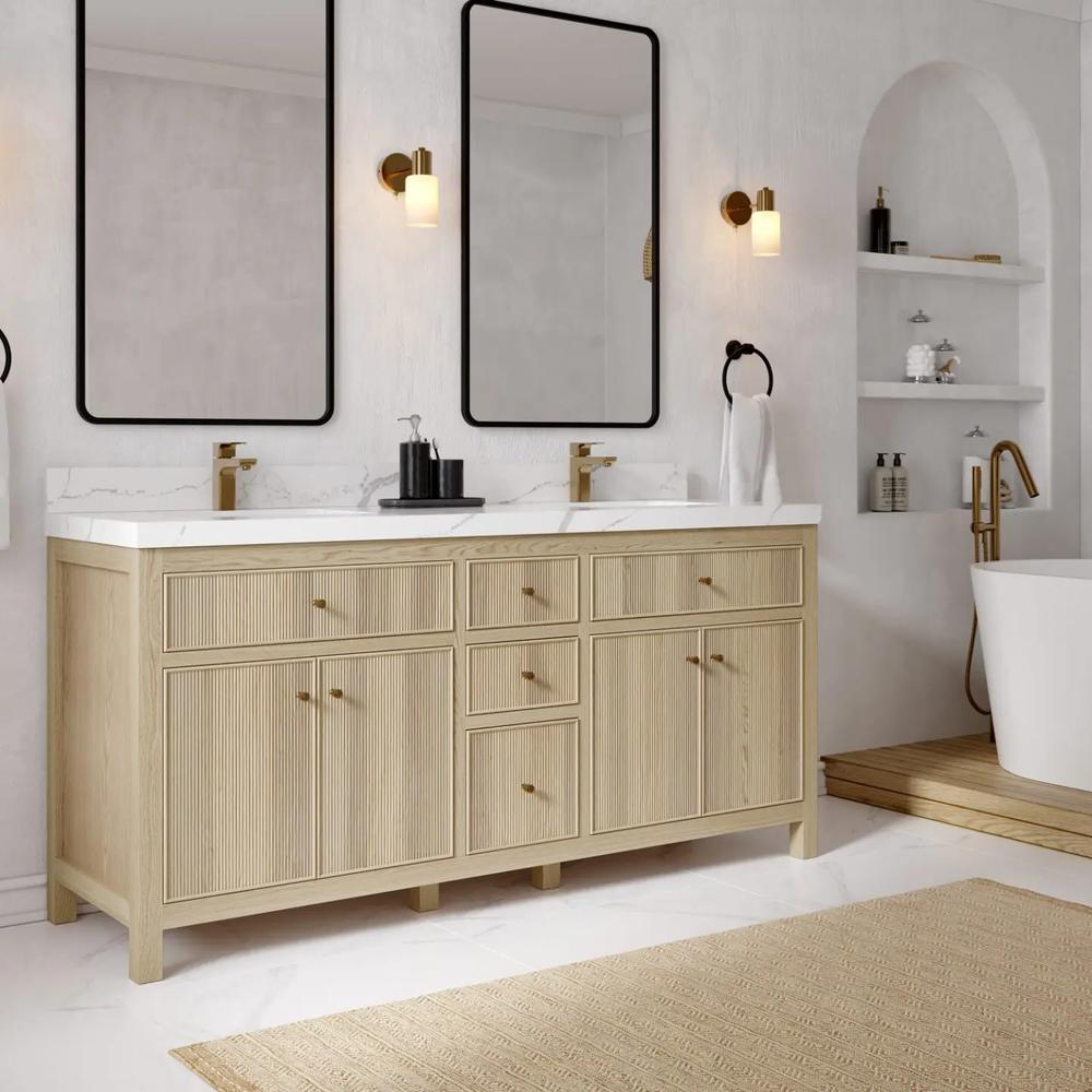 27 Light Wood Bathroom Vanity Designs to Brighten Your Space
