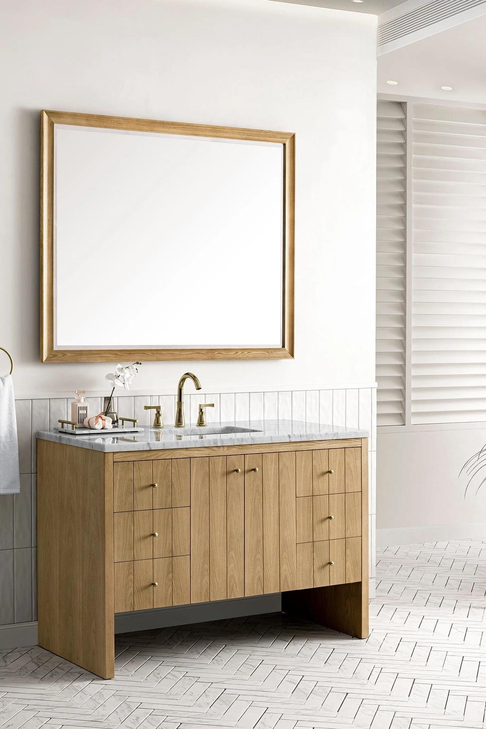 Un diseño fresco y natural para el baño