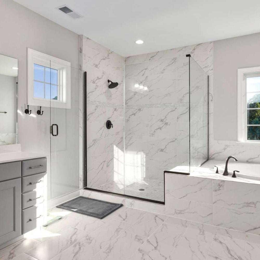 Baño moderno con diseño funcional y atrayente