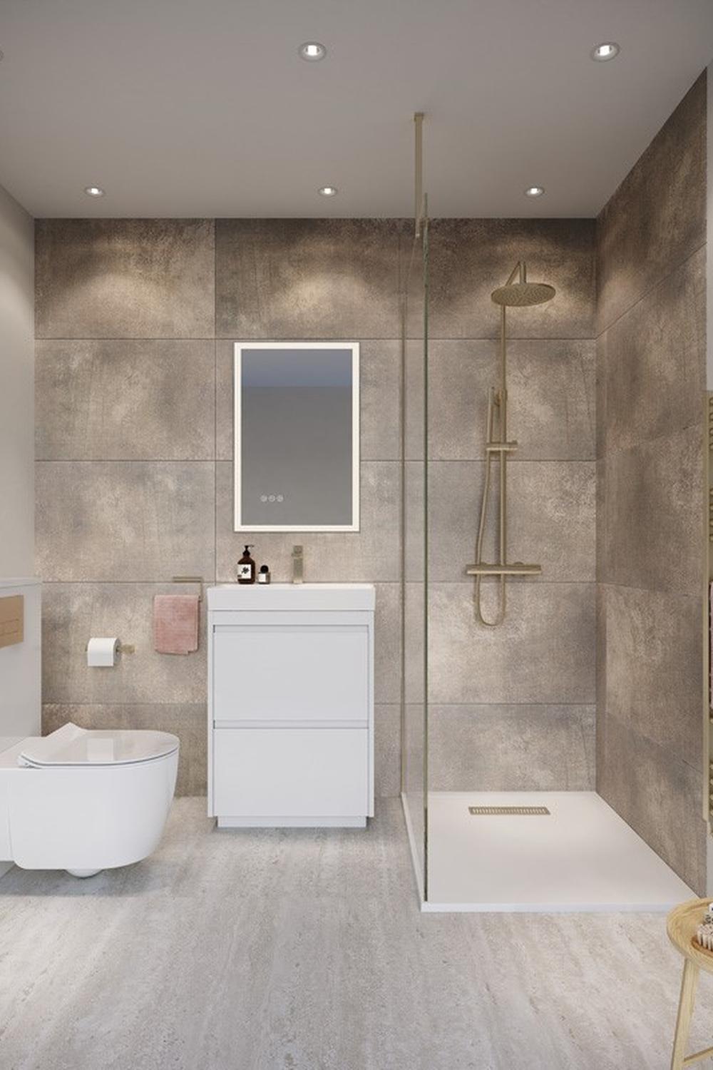 Minimalismo en un diseño de baño moderno