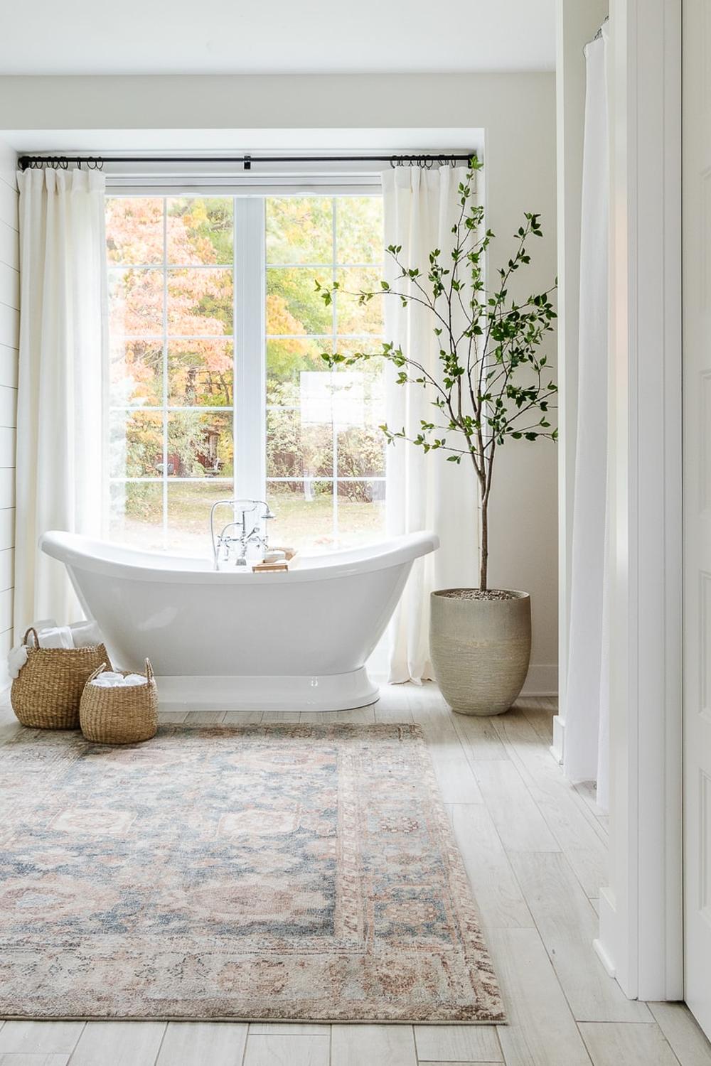 Diseño sereno con toques vegetales