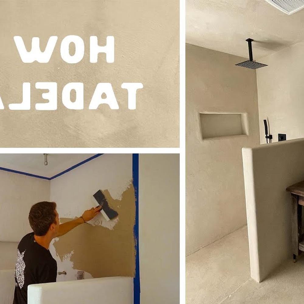 Baño multifuncional con detalles de tadelakt