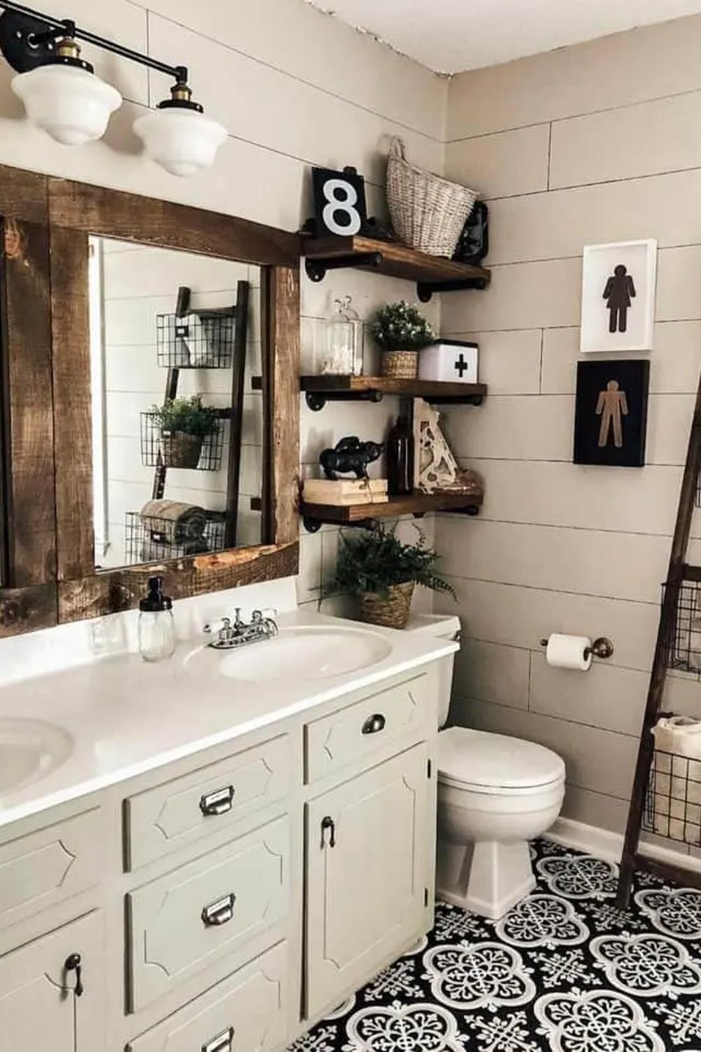 Baño elegante y funcional en tonos neutros para adolescentes