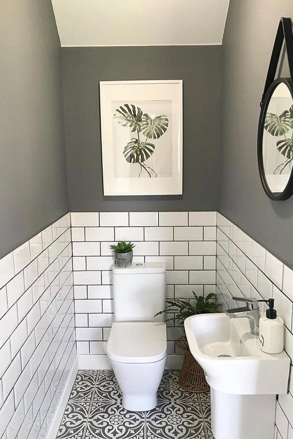 23 White Tile Bathroom Ideas with Grey Grout That Wow!